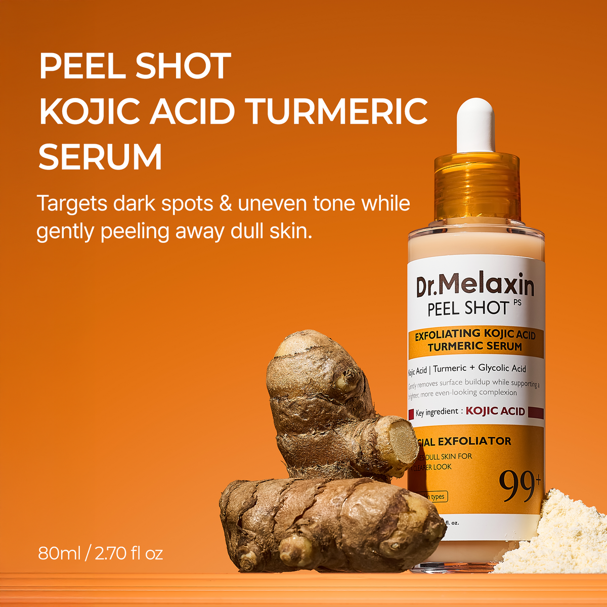 Peel Shot Kojic Acid Turmeric Serum Dr.Melaxin